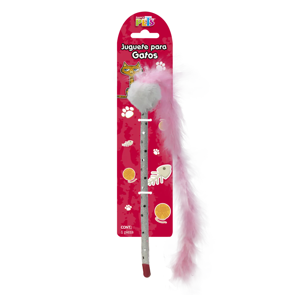 Juguete para Gato Lazo de Peluche | Antiestrés y Estimulante del Instinto Cazador