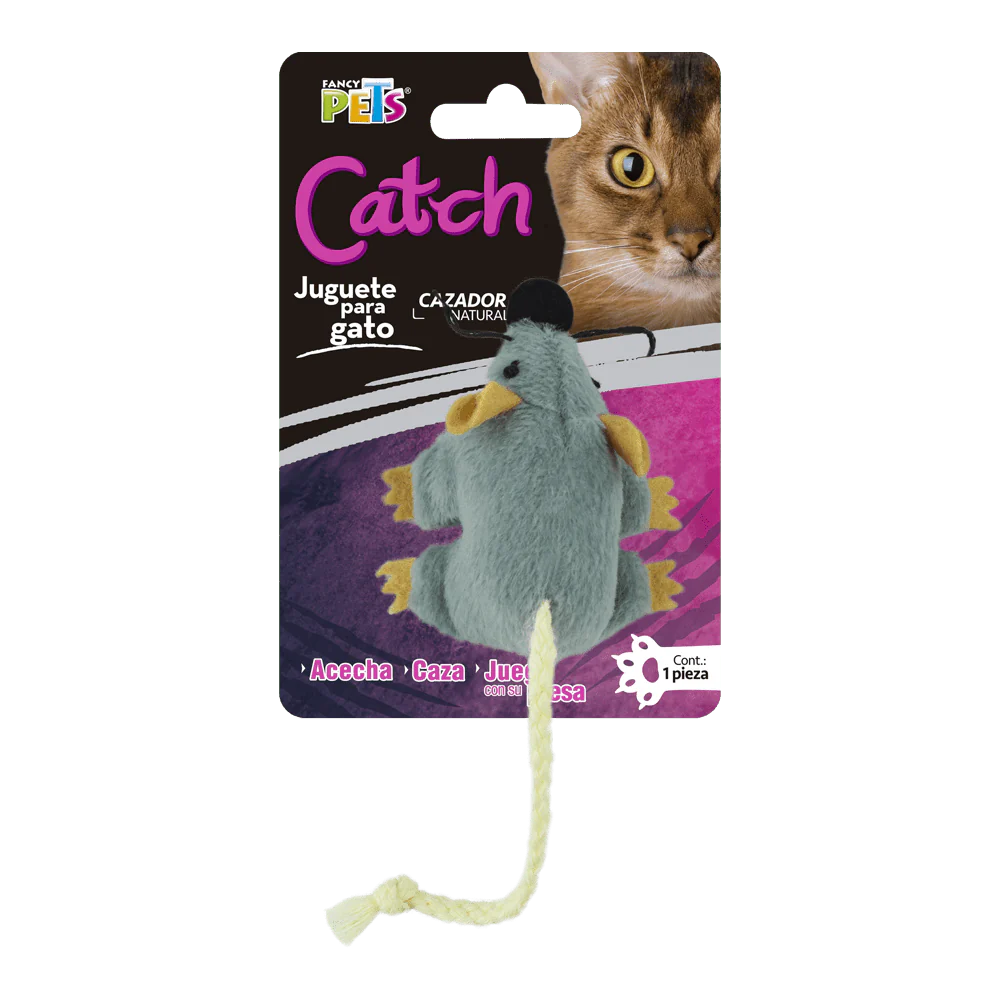 Juguete para Gato Mini Ratón Catch | Fancy Pets – Instinto Cazador y Vínculo Humano-Felino