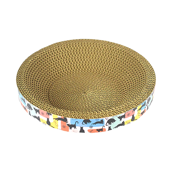 Rascador Cama Circular para Gato | 30 cm – Descanso y Antiestrés 2 en 1