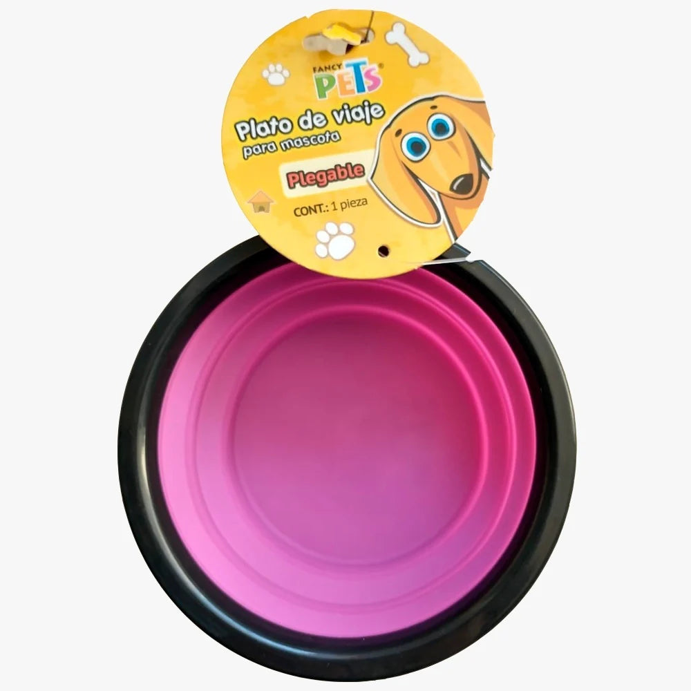 Plato Plegable para Mascotas | Portátil de 350 ml – Ideal para Viajes y Paseos