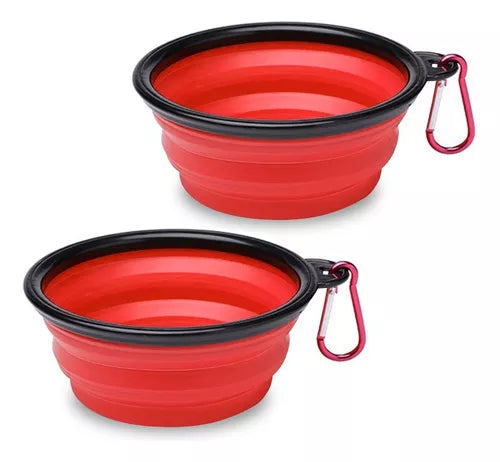 Plato Plegable para Mascotas | Portátil de 350 ml – Ideal para Viajes y Paseos