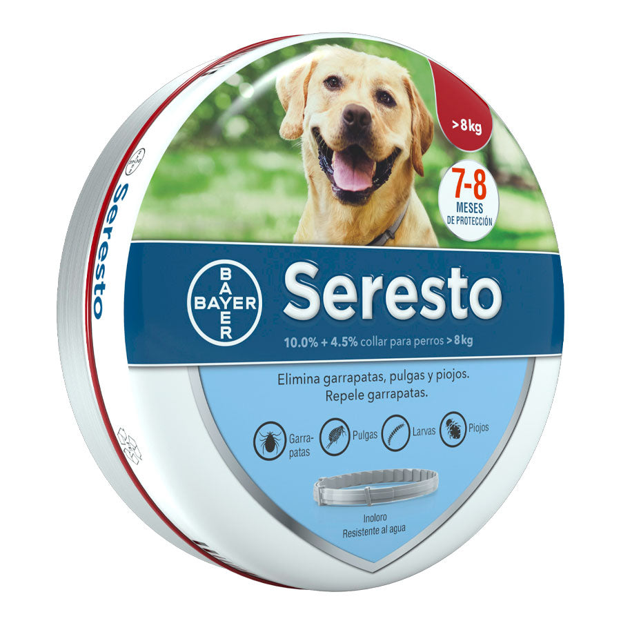Seresto, Collar Antipulgas y Garrapatas para Perros Grandes