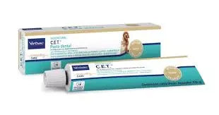Virbac C.E.T. Pasta Dental Enzimática para Perros y Gatos 70 g – Sabor Pollo, Previene Sarro y Placa