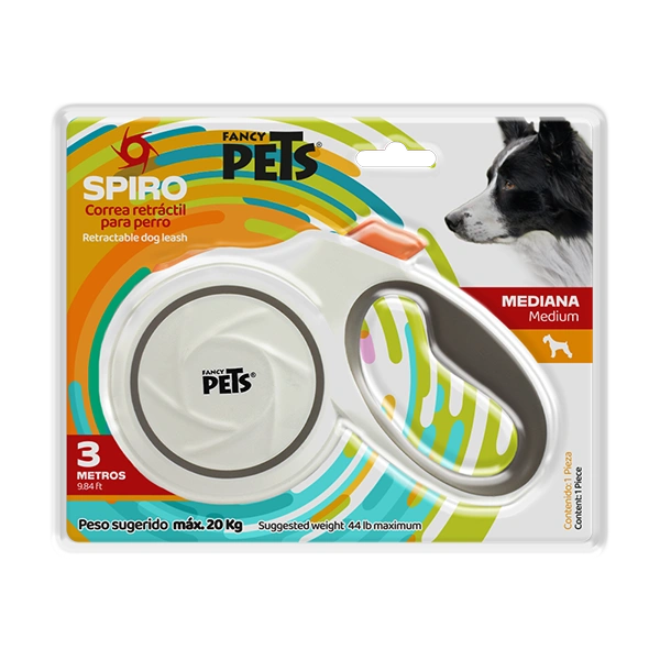 Correa Retráctil para Perros | Nylon con Botón de Seguridad