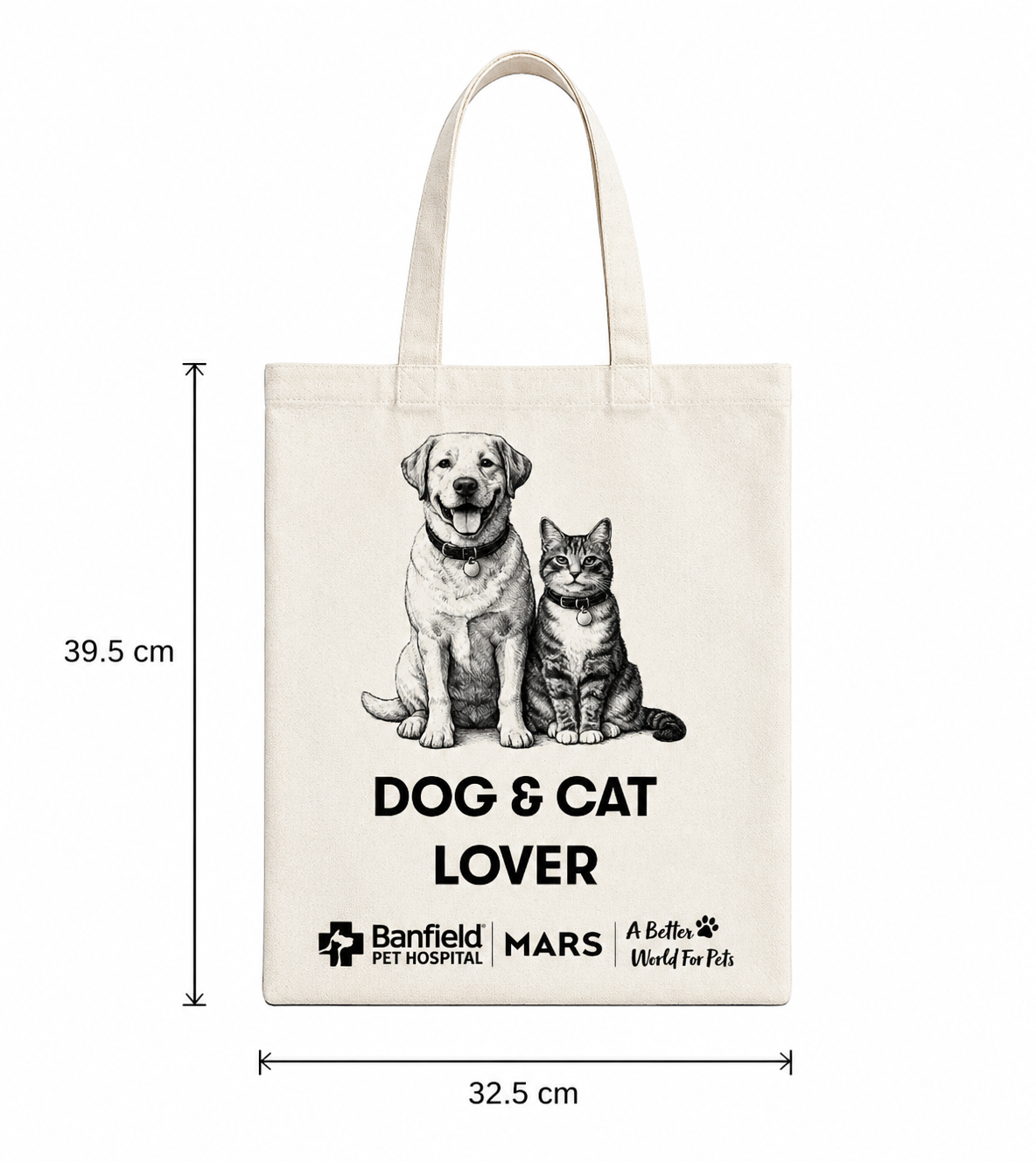 Bolsa reusable de algodón Dog & Cat Lover