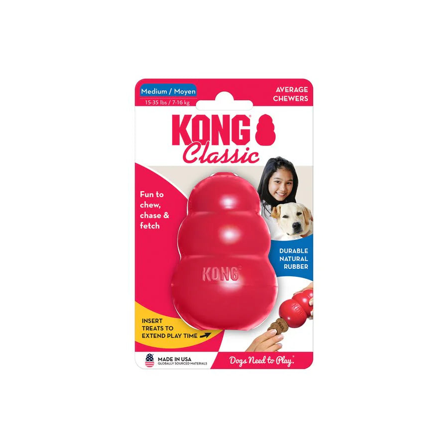KONG Classic Juguete de Caucho para Perros